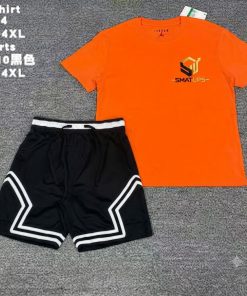 Set Áo Thun + Quần Short Nam Vàng – Tối Giản & Thời Trang